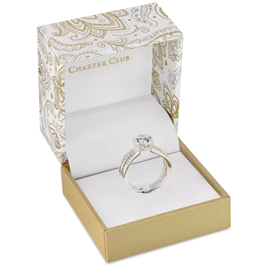 Best deal ✨ Charter Club 👩 Women's 3/4-Sleeve Floral Boatneck Top, Created For Macy's Intrepid Blue Combo 🤩