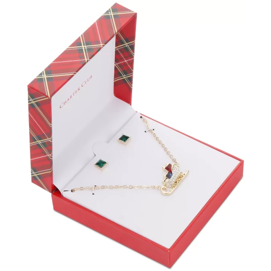 Flash Sale ๐ Charter Club Pavรฉ Tunnel Mesh Collar Necklace, 17 + 2 Extender, Created For Macy's Gold โค๏ธ