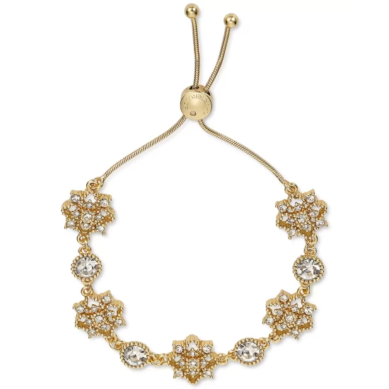 Promo ๐ Charter Club Gold-Tone Crystal Flower Slider Bracelet, Created For Macy's ๐ - Image 2