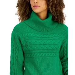 Hot Sale 🔥 Charter Club 👩 Women's Cotton Colorblocked Long Cardigan, Created For Macy's Cloud Combo 🛒