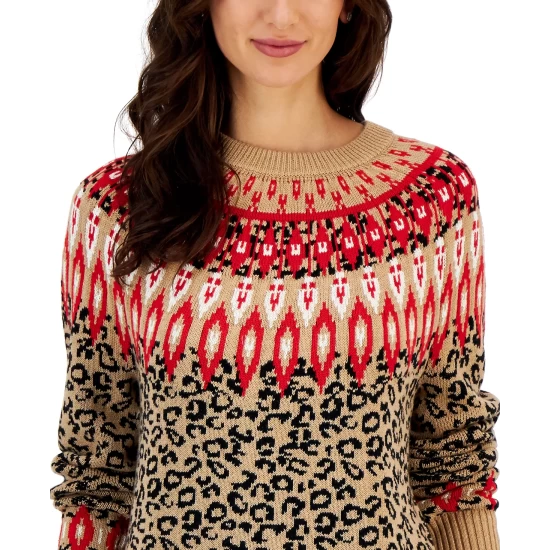 Discount ✔️ Charter Club Sequined-Bow Button Cardigan, Created For Macy's Deep Black ✔️ - Image 3