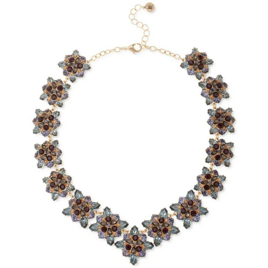Best reviews of 👏 Charter Club Gold-Tone Multicolor Mixed Stone Cluster All-Around Statement Necklace, 17 + 2 Extender, Created For Macy's 👏