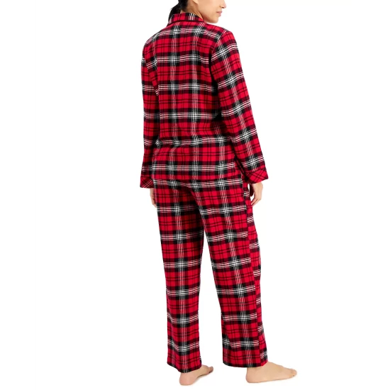 Flash Sale 🎁 Charter Club Printed Cotton Flannel Pajama Set, Created For Macy's Classic Plaid ❤️ - Image 5