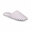 Hot Sale 🥰 Charter Club 👩 Women's Quilted Gingham Clog Slipper Dusty Lilac 🤩
