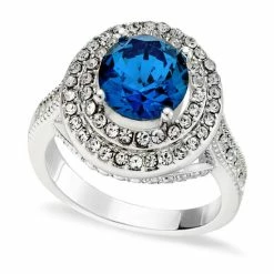 Wholesale 🔥 Charter Club Pavé Stone Halo Ring In Fine Silver Plate, Created For Macy's 🔥