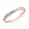 Buy 😀 Charter Club Rose Gold-Tone Pavé Twist Hinged Bangle Bracelet, Created For Macy's 😉