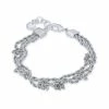 Best deal 🤩 Charter Club Silver-Tone Multi-Chain Knotted Link Bracelet, Created For Macy's 😀