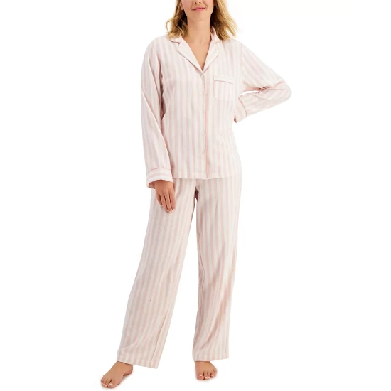 Flash Sale 🎁 Charter Club Printed Cotton Flannel Pajama Set, Created For Macy's Classic Plaid ❤️ - Image 6