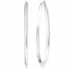 Discount 🌟 Charter Club Silver-Tone Inside Out Hoop Earrings ✔️