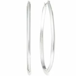 Discount ๐ Charter Club Silver-Tone Inside Out Hoop Earrings โ๏ธ