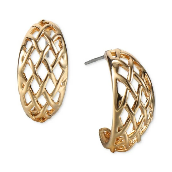 Coupon 💯 Charter Club Gold-Tone Openwork Hoop Earrings, Created For Macy's 🎁