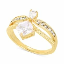 Best reviews of 😀 Charter Club Gold-Tone Pavé Crystal Princess Ring, Created For Macy's 🛒