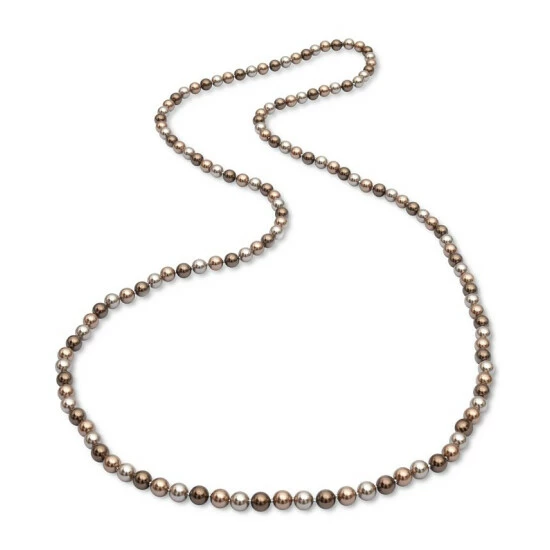 Deals ๐ Charter Club Silver-Tone Tonal Imitation Pearl 42 Long Strand Necklace, Created For Macy's ๐
