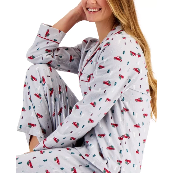 Flash Sale 🎁 Charter Club Printed Cotton Flannel Pajama Set, Created For Macy's Classic Plaid ❤️ - Image 7