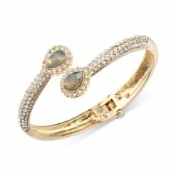 Best reviews of 🥰 Charter Club Crystal & Colored Stone Bypass Bangle Bracelet, Created For Macy's Opal ❤️