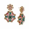 Top 10 ⌛ Charter Club Gold-Tone Multicolor Mixed Stone Flower Drop Earrings, Created For Macy's 🛒