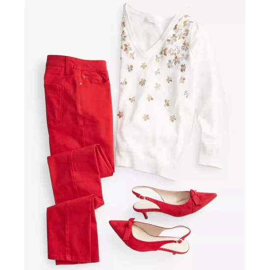 Cheapest ⌛ Charter Club 👩 Women's Denim Jacket, Created For Macy's Heirloom Violet 🤩 - Image 3