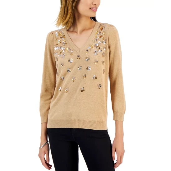 Cheapest ⌛ Charter Club 👩 Women's Denim Jacket, Created For Macy's Heirloom Violet 🤩 - Image 5