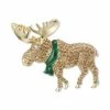 Buy 🎁 Charter Club Gold-Tone Pavé Moose Pin, Created For Macy's 👍