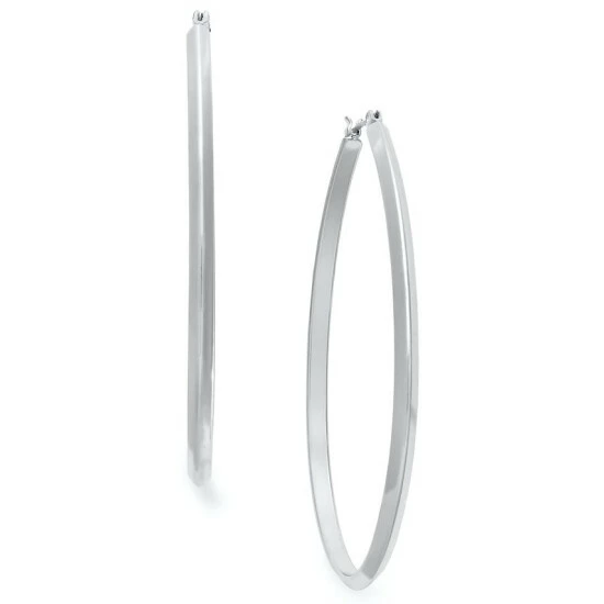 Wholesale 😉 Charter Club Silver-Tone Twist Hoop Earrings 🔔