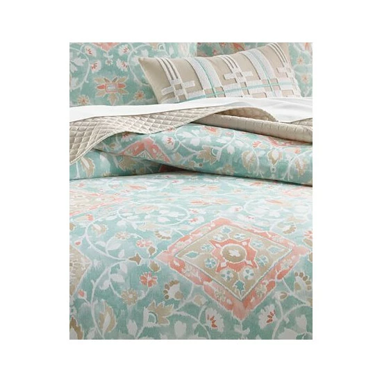 Hot Sale 🎉 Charter Club Terra Mesa 3-Pc. Duvet Cover Set, King, Created For Macy's Turquoise/aqua 😉 - Image 3