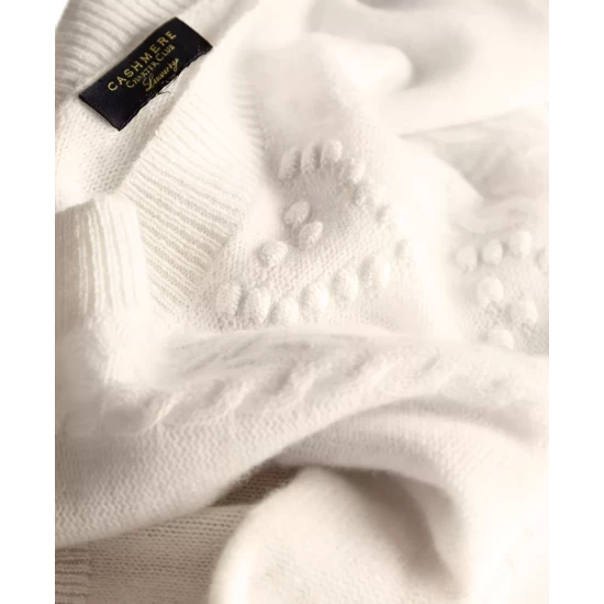 Deals ⌛ Charter Club 👩 Women's 100% Cashmere Heart Sweater, Created For Macy's Cc Bianco Crema 👍 - Image 5