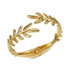 New 🎉 Charter Club Gold-Tone Leaf Cuff Bracelet, Created For Macy's 🌟