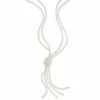 Outlet 🧨 Charter Club Imitation Pearl Knotted Lariat Necklace, 28 + 2 Extender, Created For Macy's White 🎉