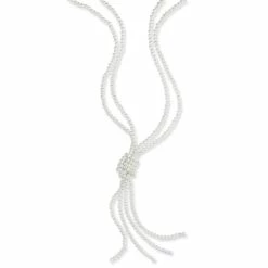Outlet ๐งจ Charter Club Imitation Pearl Knotted Lariat Necklace, 28 + 2 Extender, Created For Macy's White ๐