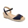Discount 🌟 Charter Club Luchia Platform Wedge 🩴 Sandals, Created For Macy's Navy 😍