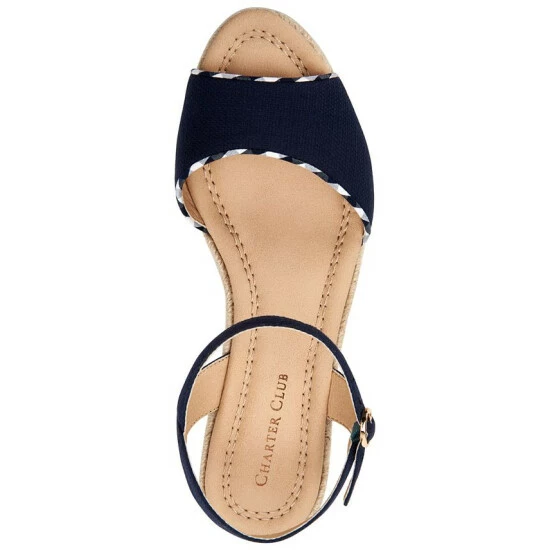 Discount 🌟 Charter Club Luchia Platform Wedge 🩴 Sandals, Created For Macy's Navy 😍 - Image 4