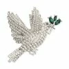 Best reviews of ⭐ Charter Club Silver-Tone Mixed Crystal Dove With Olive Branch Pin, Created For Macy's ❤️