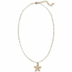 Buy 🧨 Charter Club Gold-Tone Imitation Pearl Starfish Pendant Necklace, 17 + 2 Extender, Created For Macy's ❤️