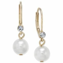 Best reviews of ๐งจ Charter Club Pavรฉ & Imitation Pearl Drop Earrings, Created For Macy's Gold ๐