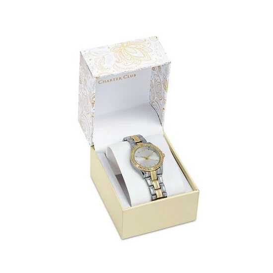 Best Pirce 😀 Charter Club 👩 Women's Two-Tone Bracelet ⌚ Watch No Color ⭐ - Image 2