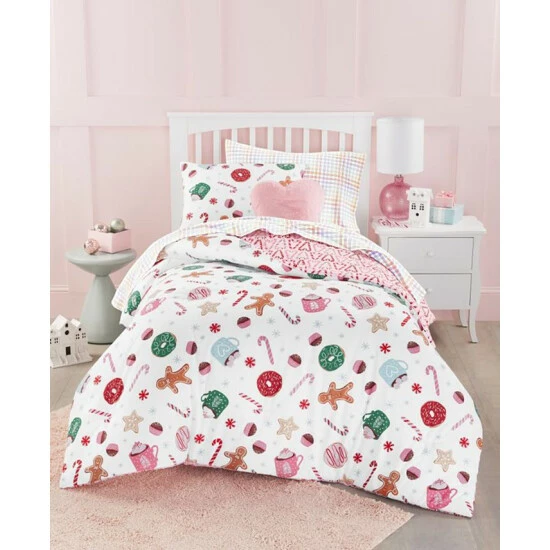 New 🔔 Charter Club Kids Sugar & Spice Reversible 2-Pc. Comforter Set, Twin, Created For Macy's Sugar And Spice ✔️