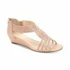 Promo 🛒 Charter Club Ginifur Wedge 🩴 Sandals, Created For Macy's Rose Gold ✨