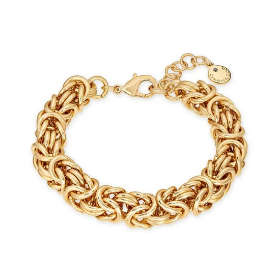 Wholesale 🔥 Charter Club Gold-Tone Byzantine Link Bracelet, Created For Macy's ⭐