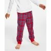 Hot Sale 😍 Charter Club Kids Printed Plaid Matching Jogger Pants, Created For Macy's Cardinal Holiday Plaid 🤩