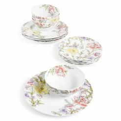 Promo 😉 Charter Club Blossom 12-Pc. Dinnerware Set, Created For Macy’s Multi ✔️