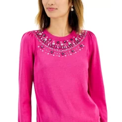 Flash Sale ๐คฉ Charter Club ๐ฉ Women's 1/2-Zip Sweater ๐ Dress, Created For Macy's Ravishing Red ๐ฅ