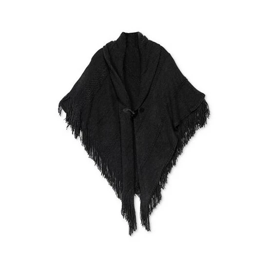 Discount 🤩 Charter Club 👩 Women's Raschel-Knit Toggle Poncho, Created For Macy's Ivory ⌛ - Image 2