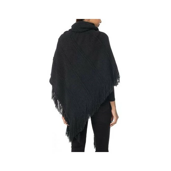 Discount 🤩 Charter Club 👩 Women's Raschel-Knit Toggle Poncho, Created For Macy's Ivory ⌛ - Image 3