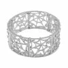 Cheap 💯 Charter Club Silver-Tone Crystal Spiderweb Openwork Stretch Bangle Bracelet, Created For Macy's 🎁