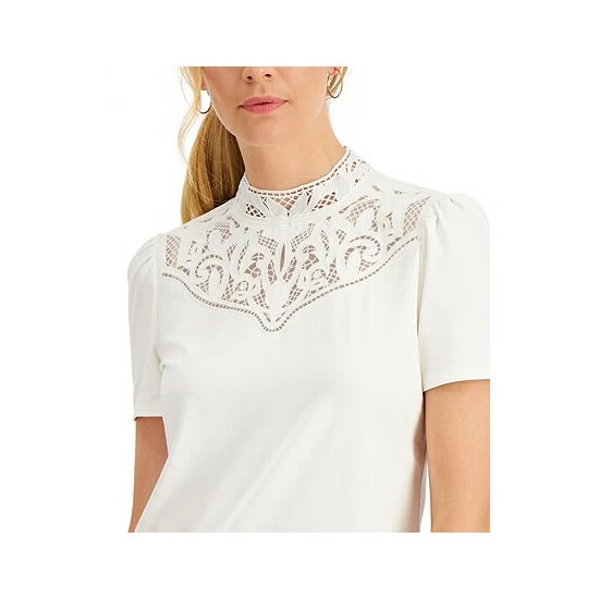 Wholesale 🥰 Charter Club Petite Embellished Mock-Neck Top, Created For Macy's Cloud ⭐ - Image 3