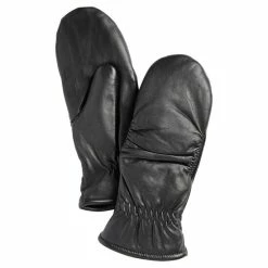 Best Pirce 🥰 Charter Club 👩 Women's Leather Mittens, Created For Macy's Black 🌟