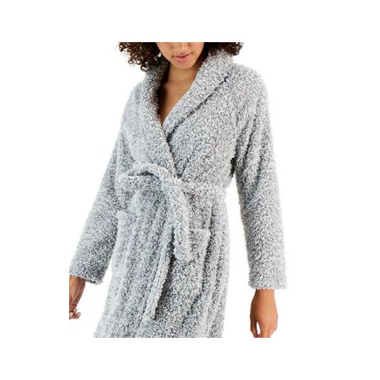 Budget ๐งจ Charter Club Short Shaggy Fleece Robe, Created For Macy's Berried Treasure ๐ - Image 3