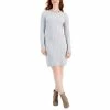 Top 10 🔔 Charter Club Petite Button-Shoulder Cable-Knit 👗 Dress, Created For Macy's Grey Slate Heather 😀
