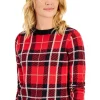 New ❤️ Charter Club 👩 Women's Classic Denim Tartan Jacket, Created For Macy's Cc Ravishng Red ✨