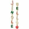 Best reviews of 😍 Charter Club Gold-Tone Multicolor Crystal & Glitter Jingle Bells Linear Drop Earrings, Created For Macy's 🛒
